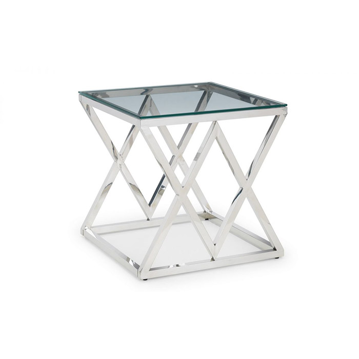 Biarritz Glass Top Lamp Table - Click Image to Close